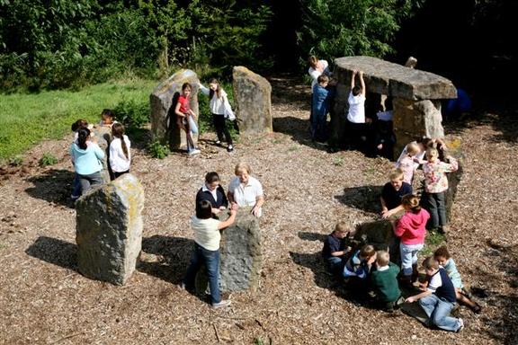 Class Outside Recreating Stonehenge