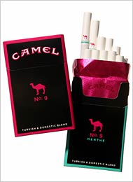 pink cigarette package