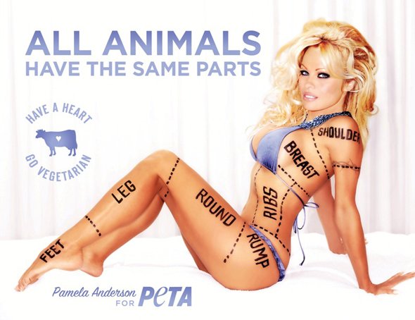 Pamela Anderson ad banned for Peta